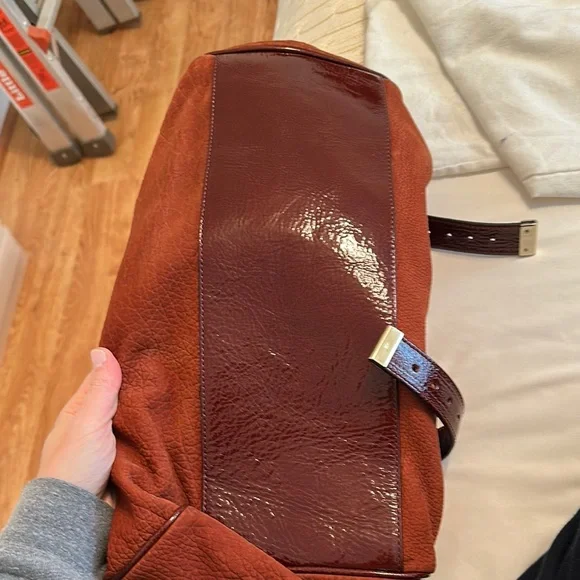 Mulberry Alexa bag - Rust and Gold Leather Satchel with Versatile Straps - Picture 8 of 15